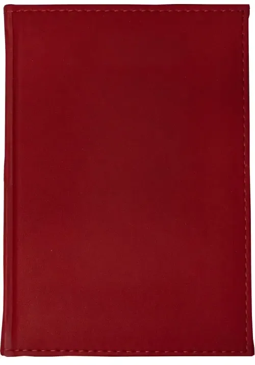 Kalendarz książkowy A4 tygodniowy velour czerwony